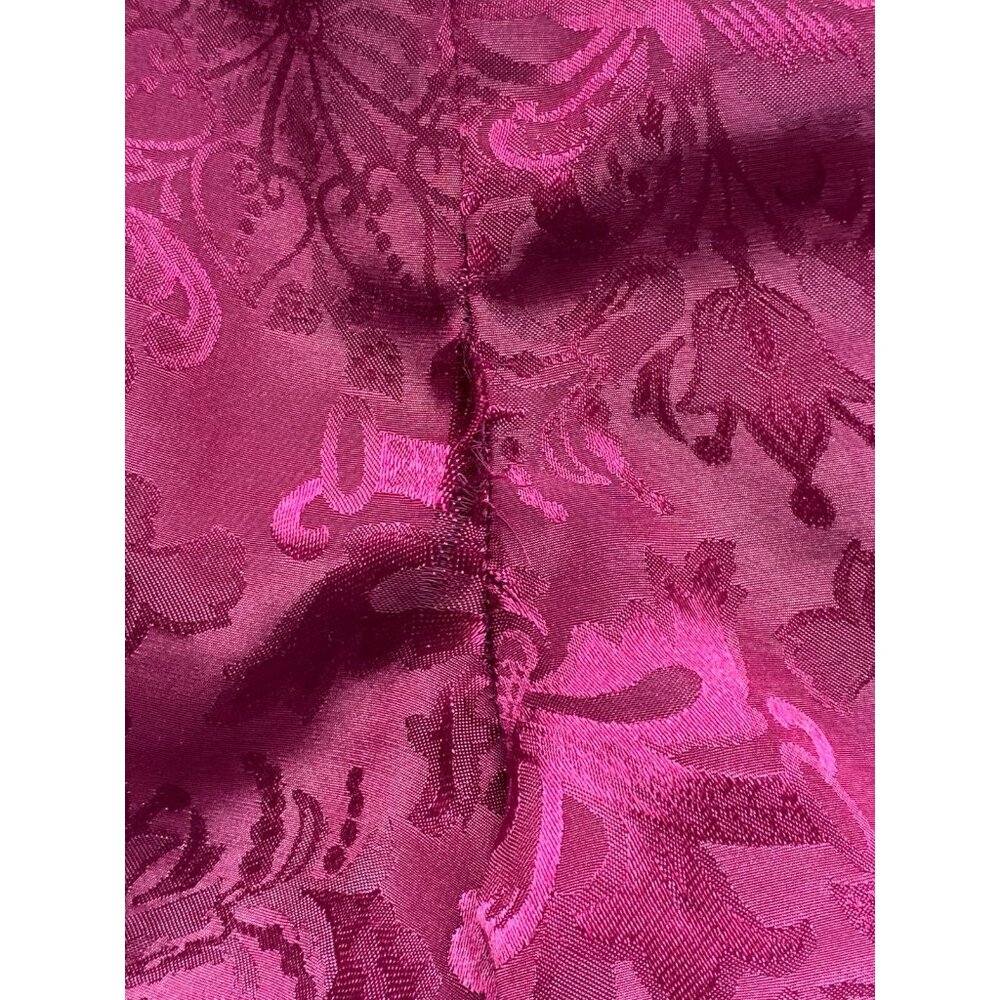 GOLD LABEL VICTORIA'S SECRET Burgundy Maroon Floral Jacquard Pajama Set ~ Small - Picture 11 of 11